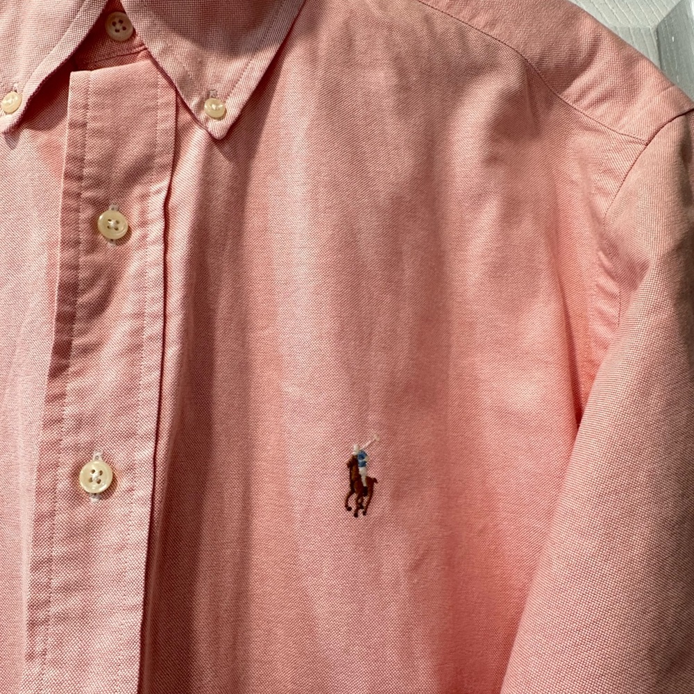 Ralph Lauren The Iconic Oxford Shirt Classic Fit Shirt Kona Orange - Picture 5 of 11